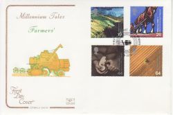 1999-09-07 Farmers Tale Stamps Laxton Newark FDC (78690)