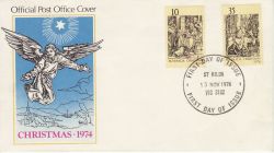 1974-11-13 Australia Christmas Stamps FDC (78760)
