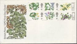 1967-04-24 British Flowers No Postmark on FDC (78816)