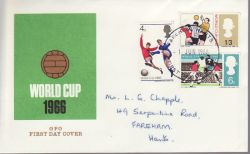 1966-06-01 World Cup Stamps Fareham FDC (78822)