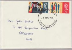 1965-08-09 Salvation Army Stamps Portsmouth FDC (78828)