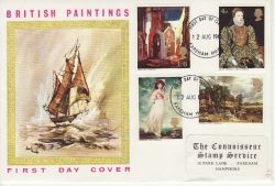 1968-08-12 British Paintings Fareham FDC (78846)