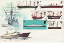 1969-01-15 British Ships Stamps Lydene cds FDC (78847)