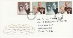 1997-11-13 Golden Wedding Stamps Fareham FDC (78887)