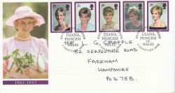 1998-02-03 Diana Stamps Kensington FDC (78888)