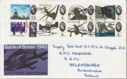 1965-09-13 Battle of Britain Stamps Portsmouth FDC (78891)