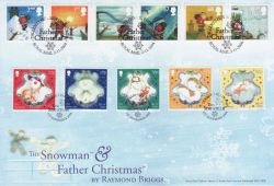 2004-11-02 Christmas Stamps Doubled IOM R Briggs FDC (78897)