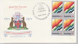 1971-05-05 Australia Stock Exchange Stamps FDC (78906)