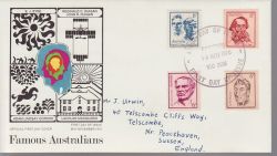 1970-11-16 Australia Famous People Stamps FDC (78909)