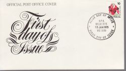 1975-01-15 Australia Coil Stamp Desert Pea FDC (78913)