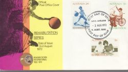 1972-08-02 Australia Rehabilitation Stamps FDC (78916)