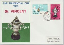 1976-09-16 St Vincent World Cricket Cup Stamps FDC (78928)