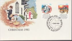 1981-11-02 Australia Christmas Stamps Bureau FDC (78932)