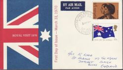 1970-03-31 Australia Royal Visit Stamps FDC (78933)