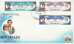 1981-06-23 Seychelles Royal Wedding Stamps FDC (78969)