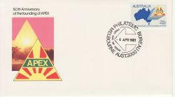 1981-04-06 Australia 50th Anniv APEX Stamp FDC (78986)