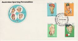 1981-02-18 Australia Sporting Personalities Stamps FDC (78990)