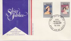 1977-02-02 Australia Silver Jubilee Stamps FDC (79036)