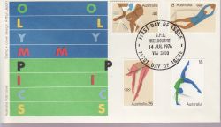 1976-07-14 Australia Olympics Stamps FDC (79089)