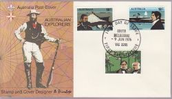 1976-06-09 Australia Explorers Stamps FDC (79092)