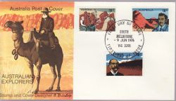 1976-06-09 Australia Explorers Stamps FDC (79093)