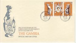 1978-04-15 Gambia Coronation Stamps FDC (79153)