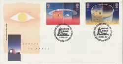 1991-04-23 Europe in Space Stamps Jodrell Bank FDC (79326)
