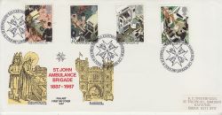 1987-06-16 St John Ambulance Stamps London EC1 FDC (79351)