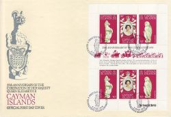 1978-06-02 Cayman Islands Coronation Stamps M/S FDC (79417)
