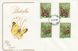 1981-05-13 Butterflies Gutter Stamps Ilford FDC (79434)