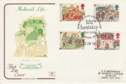 1986-06-17 Medieval Life Stamps London WC2 FDC (79452)