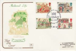 1986-06-17 Medieval Life Stamps London WC2 FDC (79453)