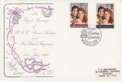 1986-07-22 Royal Wedding Stamps Windsor FDC (79458)