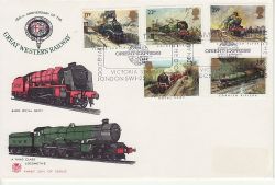 1985-01-22 Famous Trains Stamps Victoria Stn FDC (79486)
