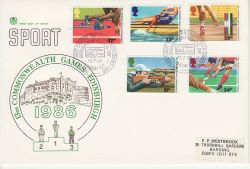 1986-07-15 Sport Stamps Waltham Forest E17 FDC (79488)