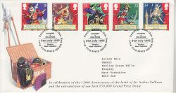 1992-07-21 Gilbert & Sullivan Stamps Damart Arlington FDC (79518