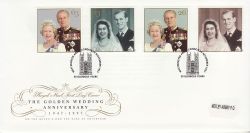 1997-11-13 Golden Wedding Stamps Westminster Abbey FDC (79525)