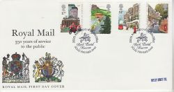 1985-07-30 Royal Mail 350th Bath Postal Museum FDC (79548)