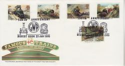 1985-01-22 Famous Trains Stamps GWR Didcot FDC (79549)