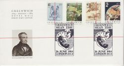 1984-06-26 Greenwich Meridian Stamps London EC4 FDC (79550)