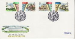 1984-04-10 Urban Renewal Stamps Durham FDC (79553)