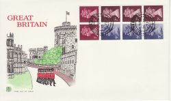 1977-06-13 Definitive Booklet Stamps Southampton cds FDC (79565)