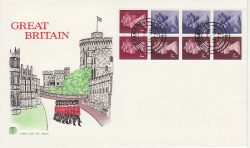 1977-06-13 Definitive Booklet Stamps Southampton cds FDC (79566)