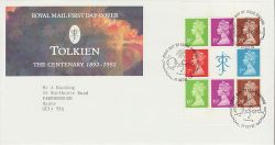 1992-10-27 Tolkien Bklt Stamps Oxford FDC (79583)