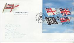 2001-10-22 Flags and Ensigns Stamps Rosyth FDC (79647)