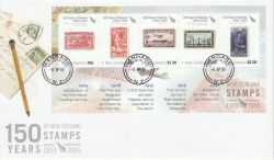2005-04-06 New Zealand 150th Stamps M/S FDC (79670)