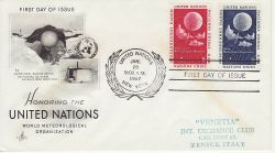 1957-01-28 United Nations Meteorological Org FDC (79692)