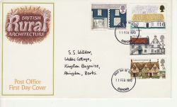 1970-02-11 Rural Architecture Stamps Oxford FDC (79744)