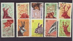 1961 Romania Game Animals Stamps Used (79765)