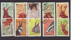 1961 Romania Game Animals Stamps Used (79766)